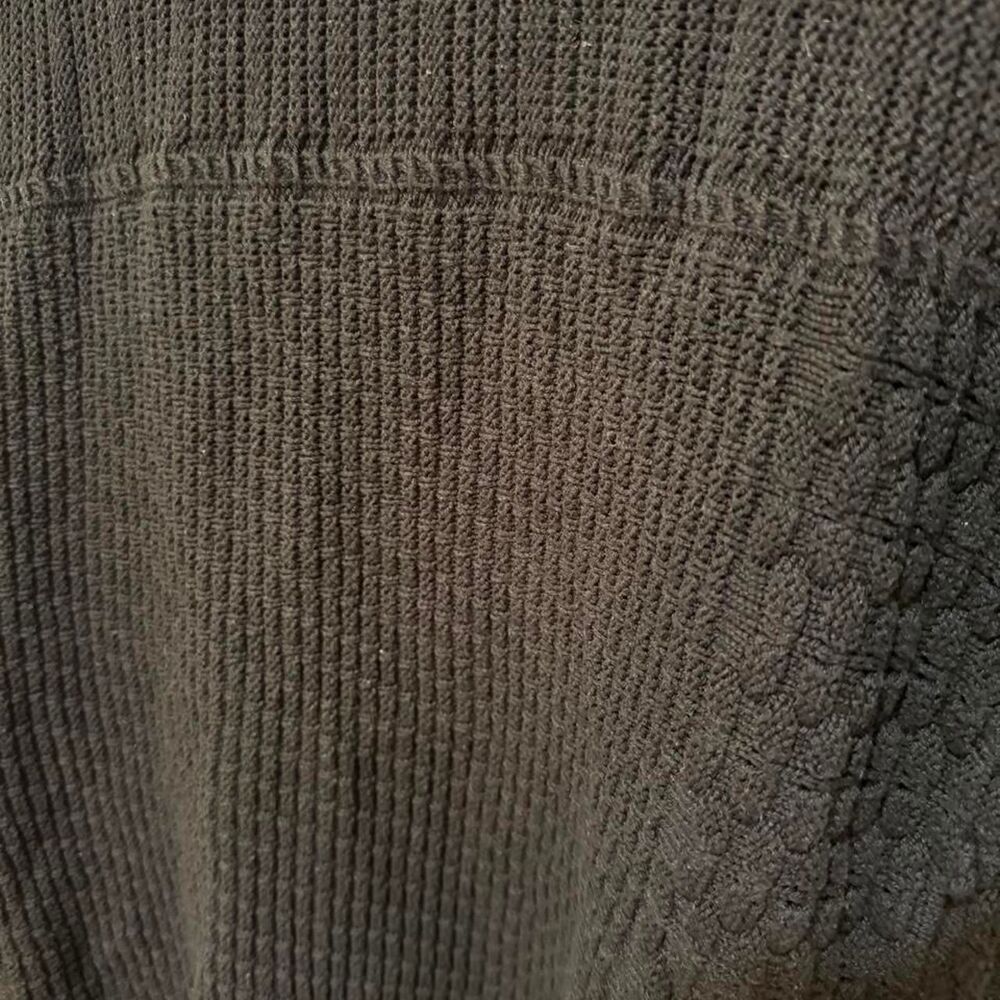Lane Bryant Women's Black Cable Knit Sweater Fall Winter Cardigan - Picture 5 of 5